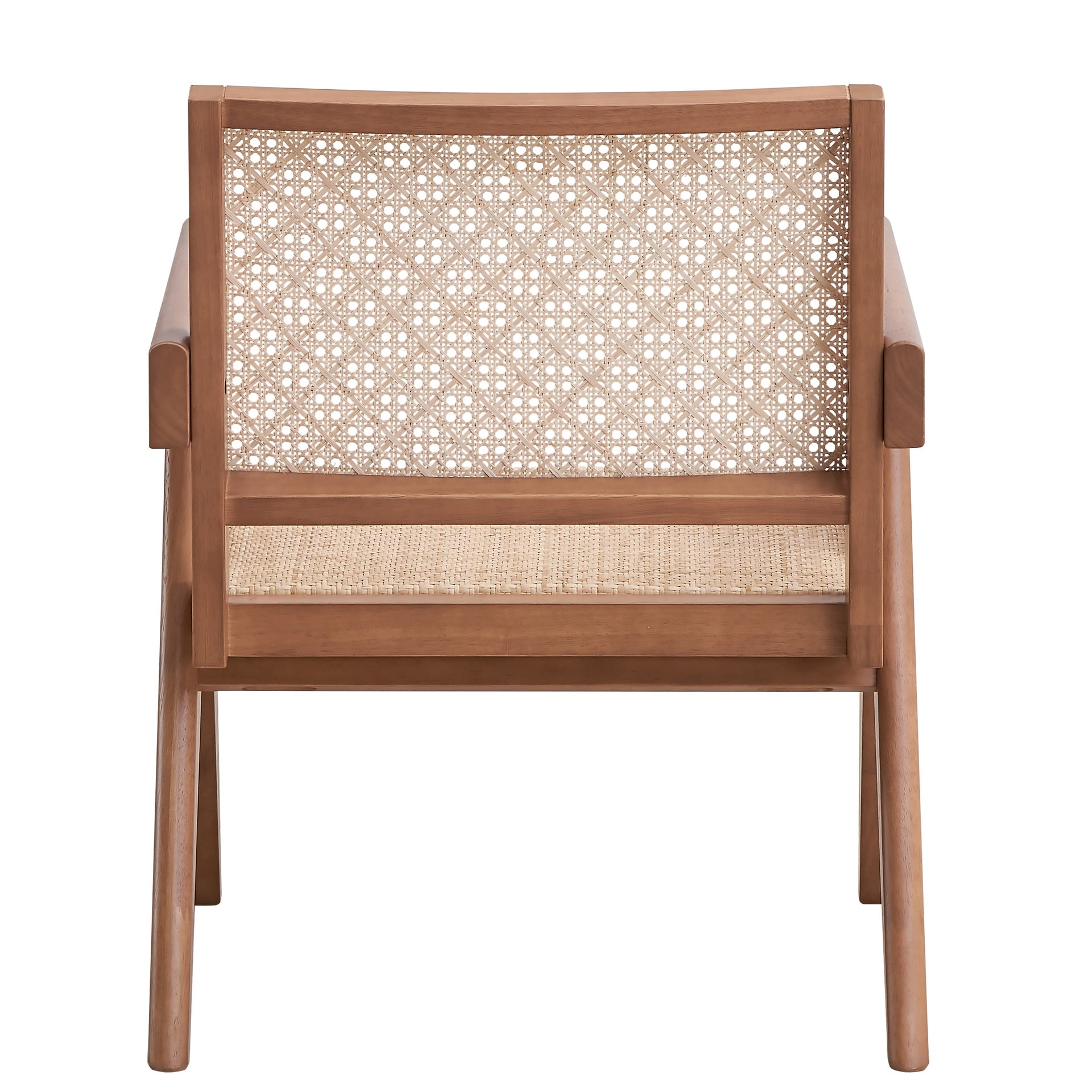 Beige and Natural Accent Chair