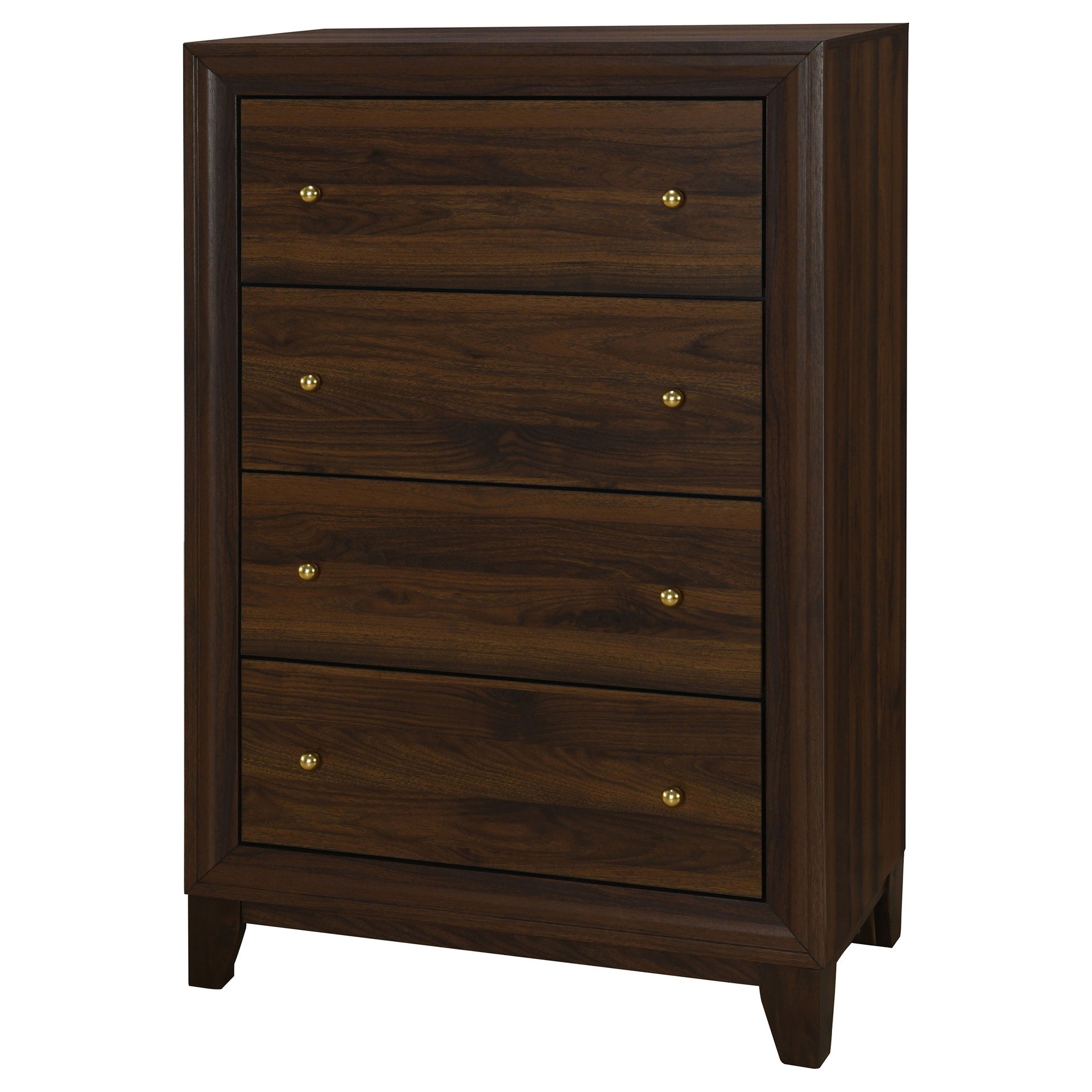Anza Walnut 4-drawer Chest
