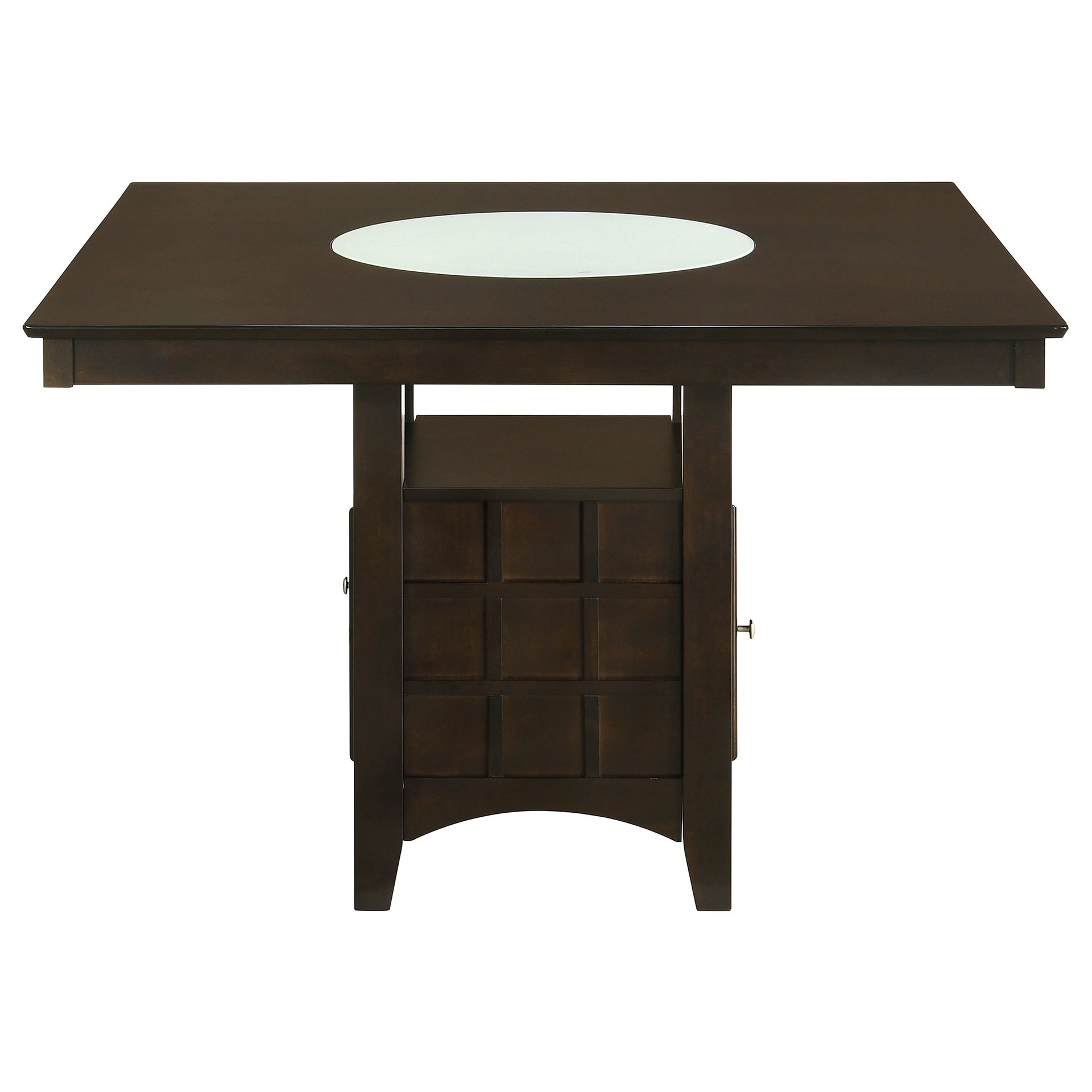Tolland Cappuccino 1-door Storage Counter Height Dining Table