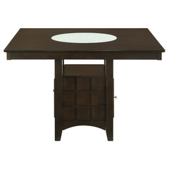 Tolland Cappuccino 1-door Storage Counter Height Dining Table