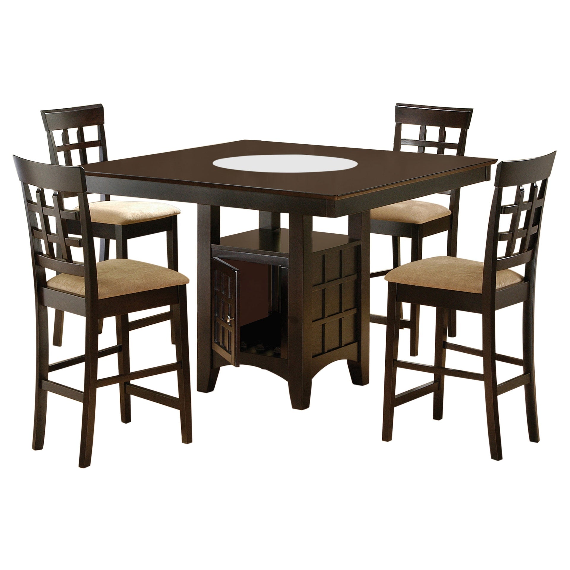 Tolland Cappuccino and Tan 5-piece Dining Set