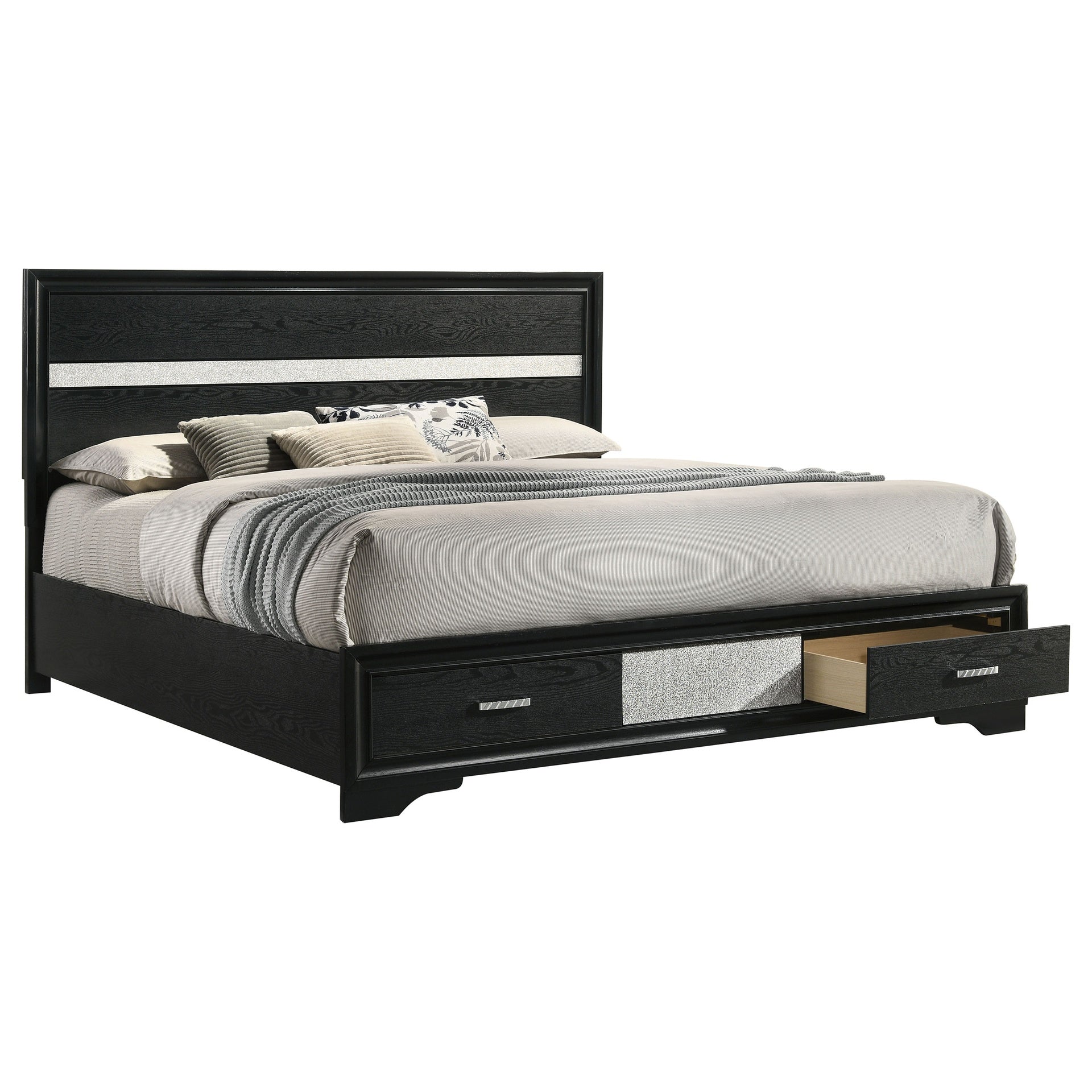 May 2-drawer Platform Eastern King Storage Bed