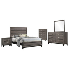 Cabrillo Grey Oak 5-piece Full Bedroom Set