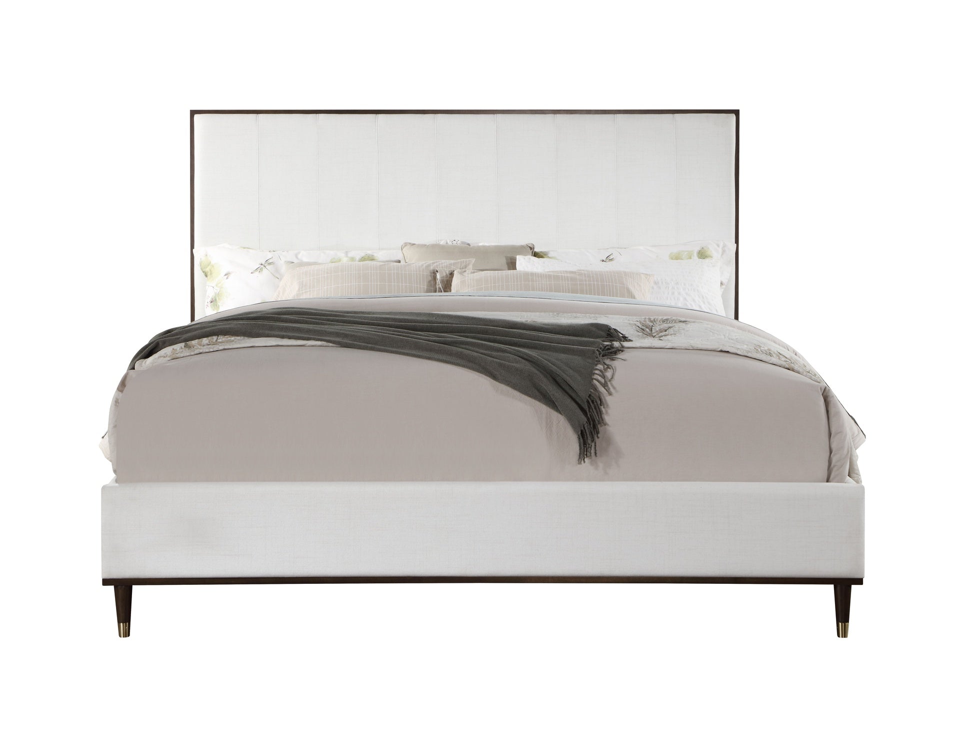 Cerana Light Gray Fabric Queen Bed