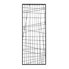 Distressed Black Metal Wall Decor