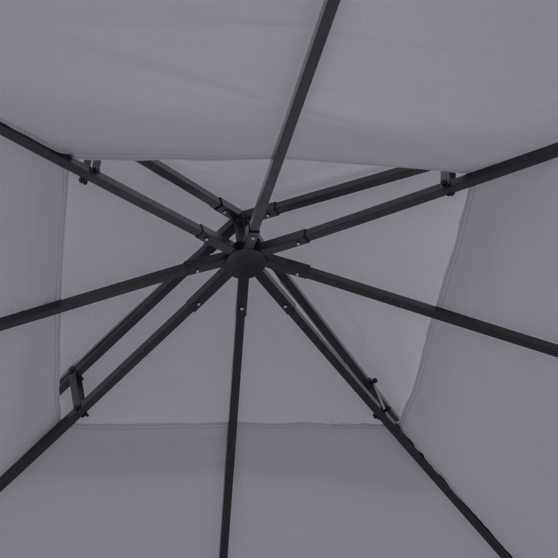 Outsunny 9.8' x 9.8' Gazebo Replacement Canopy, 2-Tier Top UV Cover for 9.84' x 9.84' Outdoor Gazebo, Dark Gray (TOP ONLY)