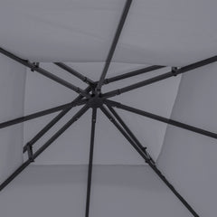 Outsunny 9.8' x 9.8' Gazebo Replacement Canopy, 2-Tier Top UV Cover for 9.84' x 9.84' Outdoor Gazebo, Dark Gray (TOP ONLY)