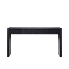Modern Black Console Table with 4 Drawers – 59.2" Entryway Table with Storage