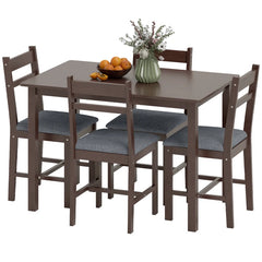 Stylish Kitchen Set,5-piece Dining Room Set,Dining Table with Chairs