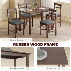 Stylish Kitchen Set,5-piece Dining Room Set,Dining Table with Chairs