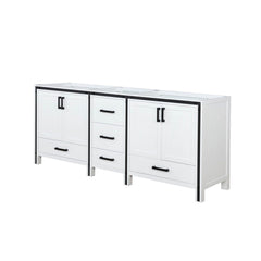 White Double Bath Vanity 72 in. W x 22 in. D