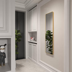 Gold 47 x 14IN Door mirror.(W2203P182156)