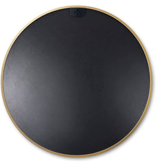Gold 20 Inch Metal Round Bathroom Mirror