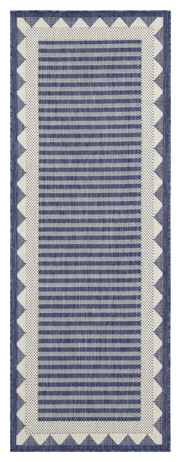 Sunshine GC_HAR2013 Blue 2 ft. 7 in. x 7 ft. 3 in. Indoor/Outdoor Area Rug