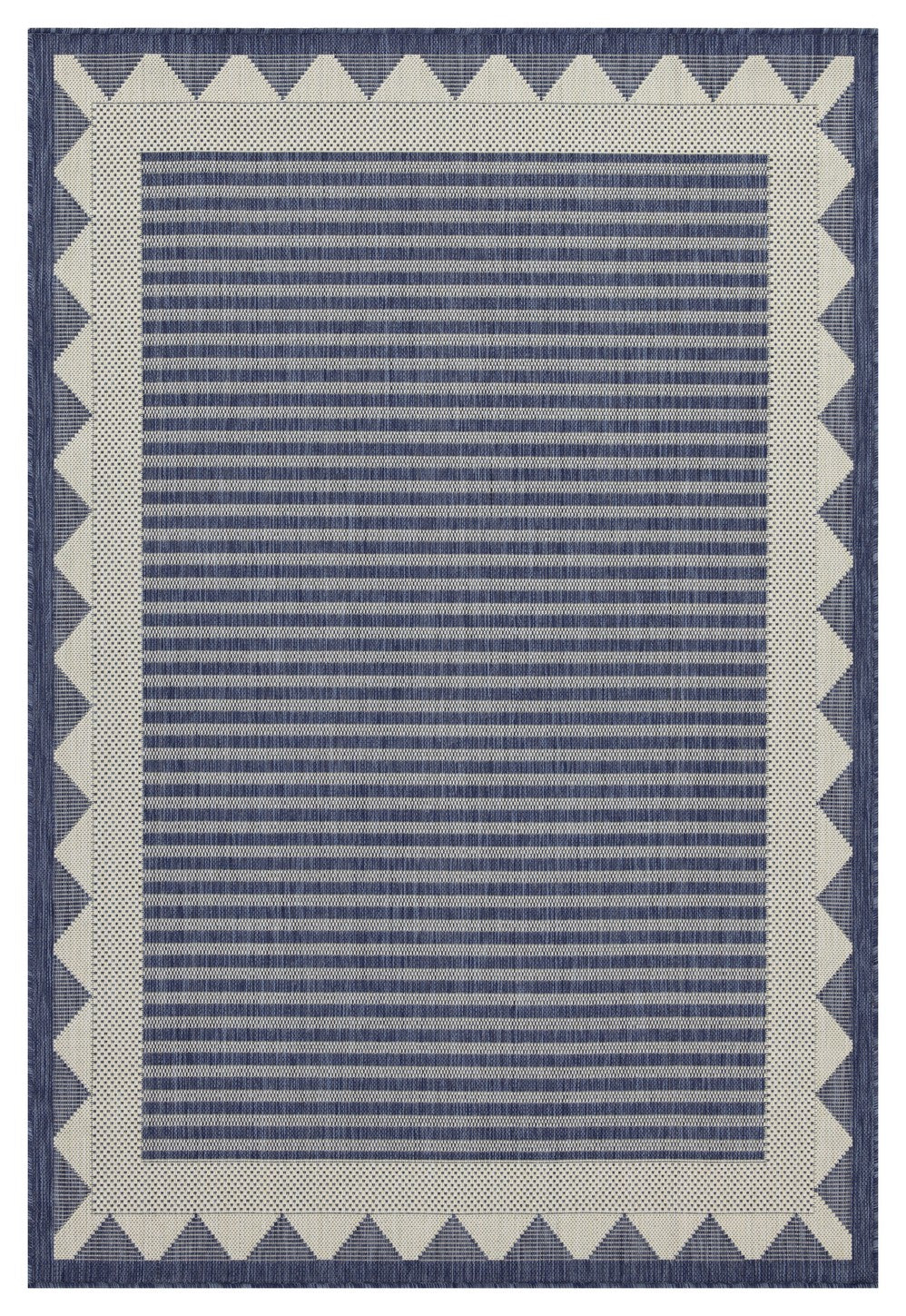 Sunshine GC_HAR2013 Blue 2 ft. 7 in. x 7 ft. 3 in. Indoor/Outdoor Area Rug