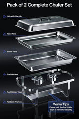 Buffet Catering Dish For Home and Outdoor 2 sets