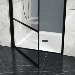 Goodyo 36x36 in Shower Base, Centered Drain Single-Threshold Shower Pan, White