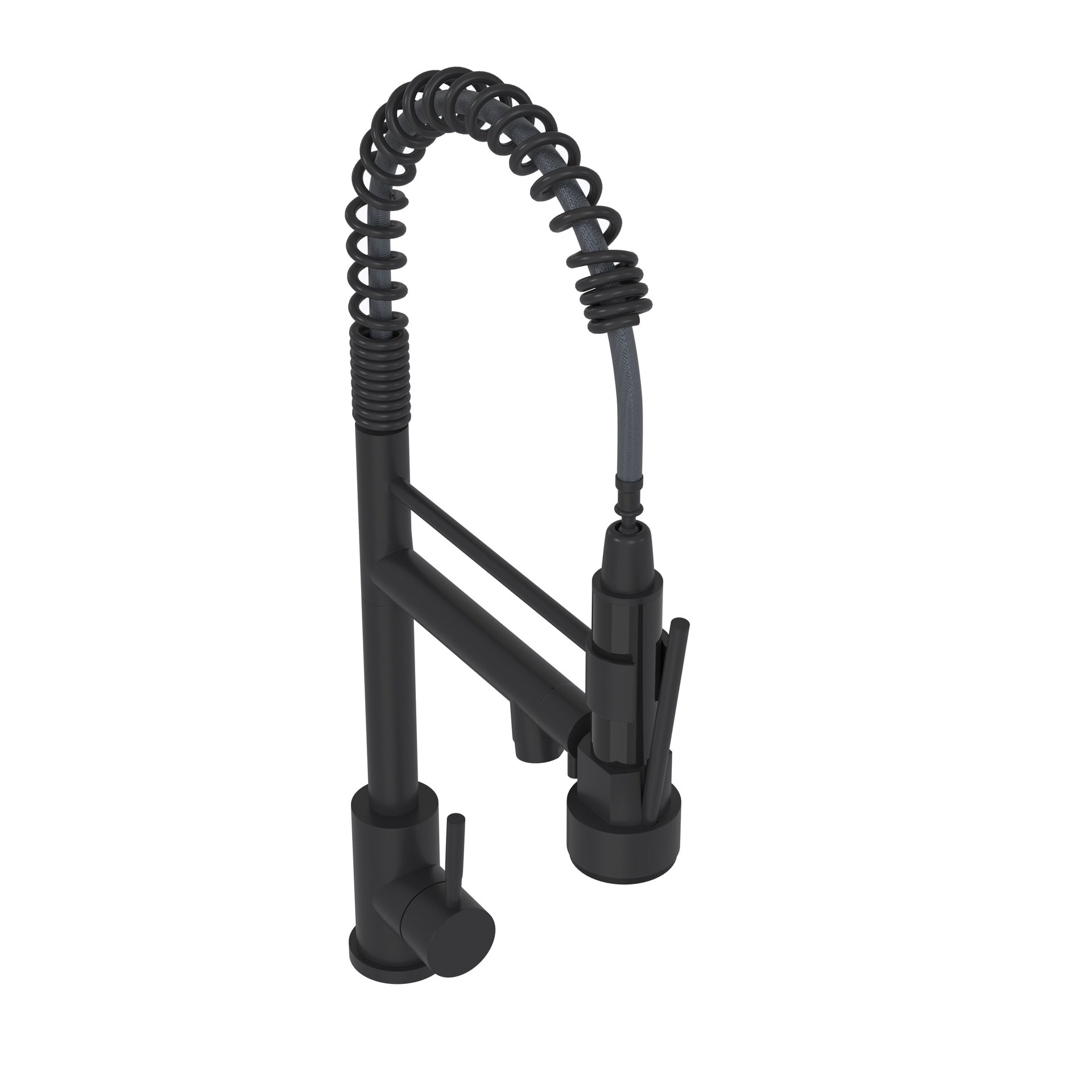Bothwa Home CUPC Certified 19" Single Handle Kitchen Faucet (Matt Black Finish)
