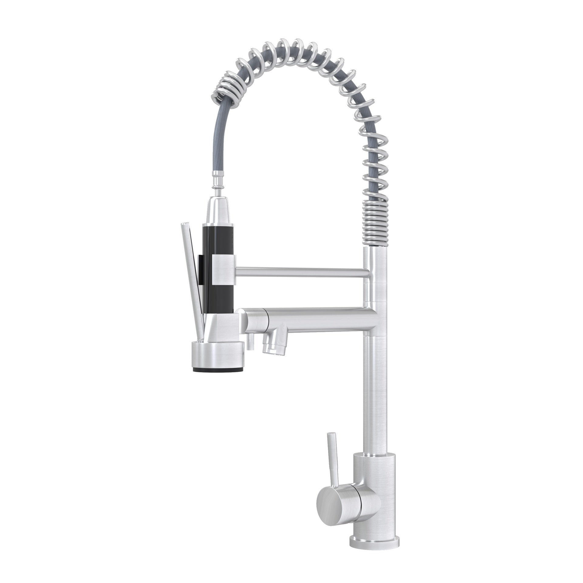 Bothwa Home CUPC Certified 19" Single Handle Kitchen Faucet ( Brushed Nickel Finish)