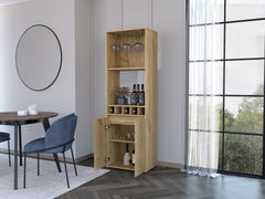 Bar Cabinet Tucson, Living Room, Light Oak