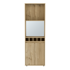 Bar Cabinet Tucson, Living Room, Light Oak
