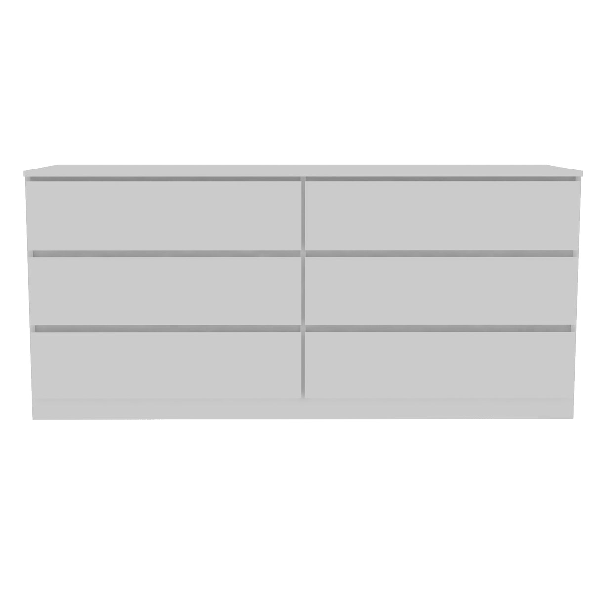 6 Drawer Double Dresser Tronx, Bedroom, White
