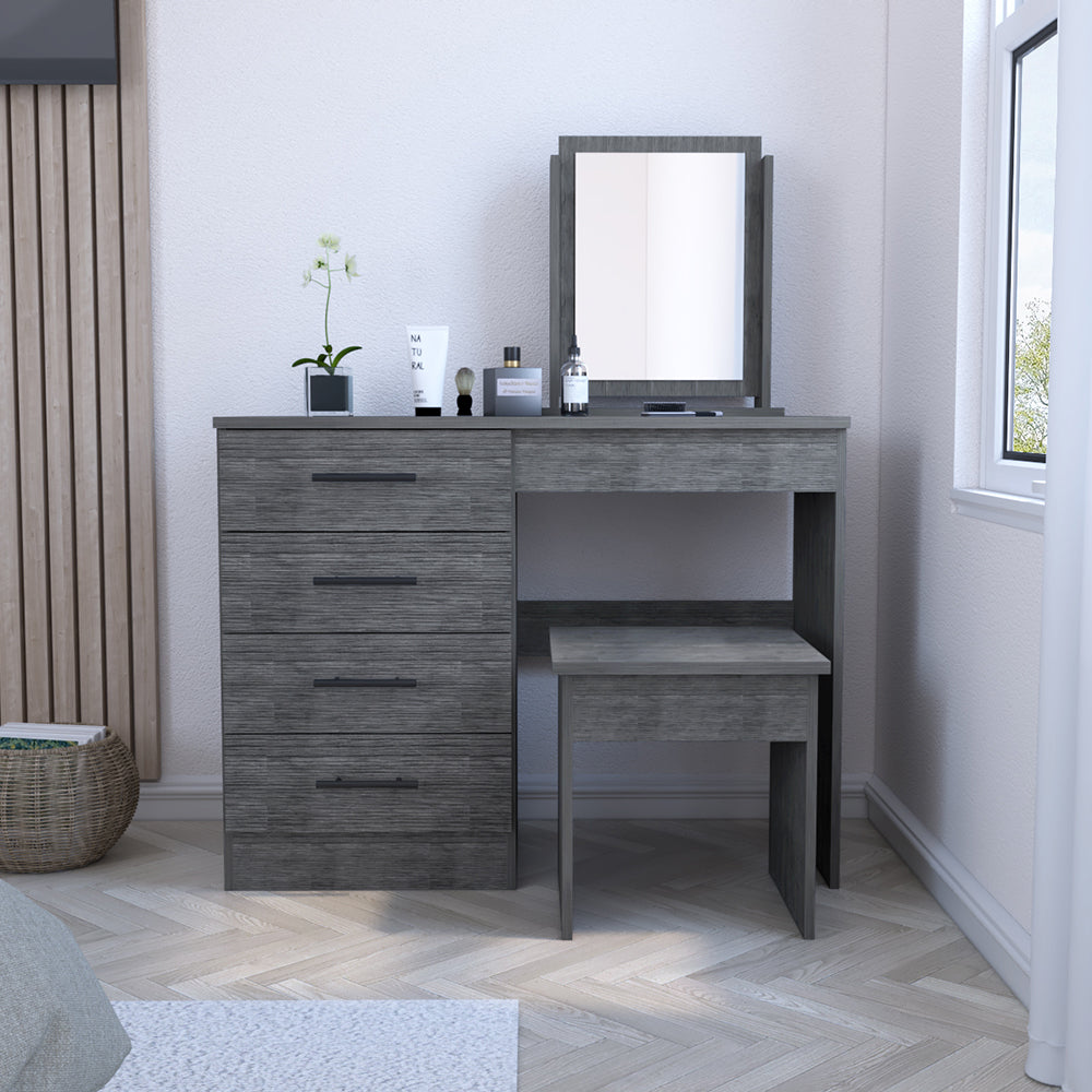Makeup Dressing Table Roxx, Bedroom, Smokey Oak