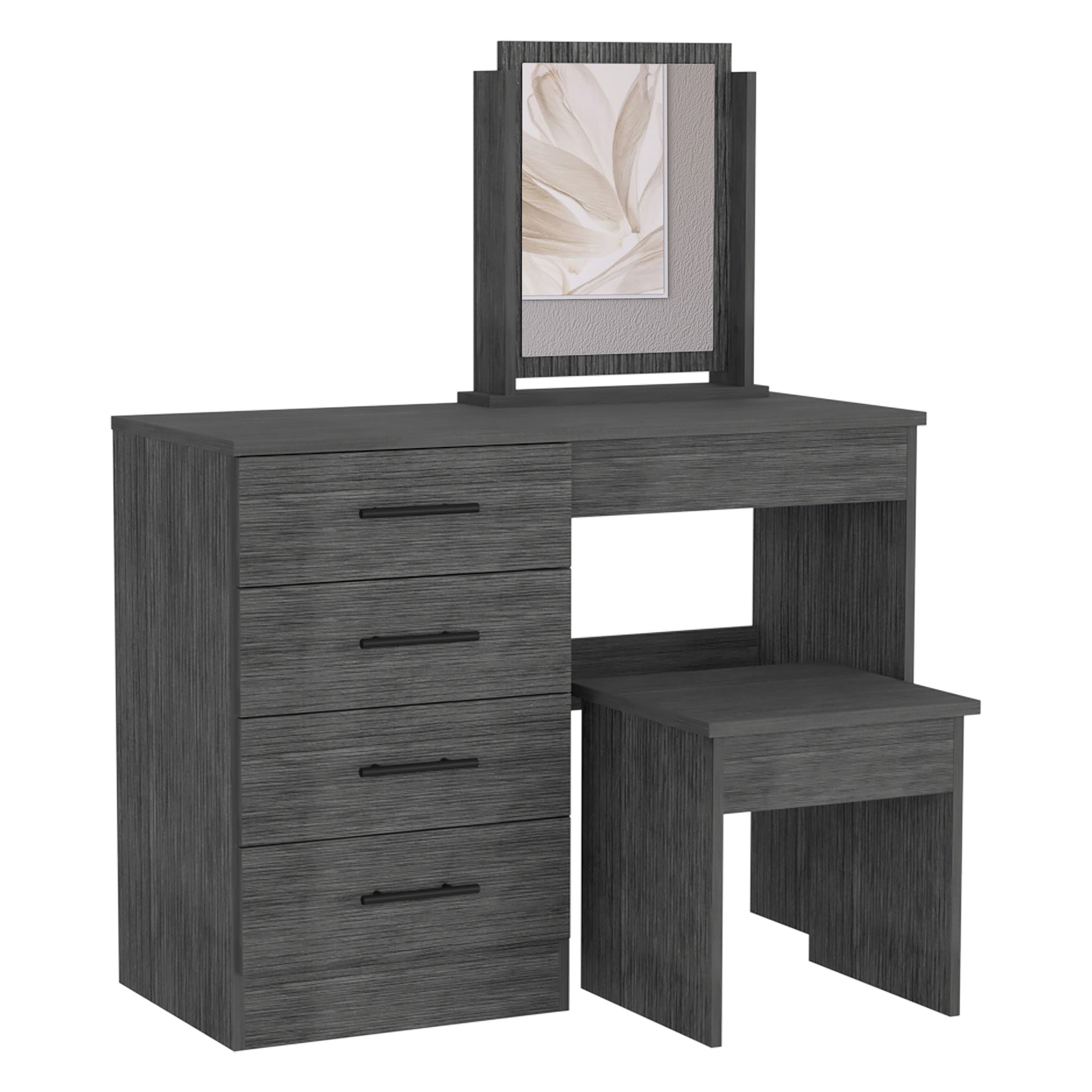Makeup Dressing Table Roxx, Bedroom, Smokey Oak