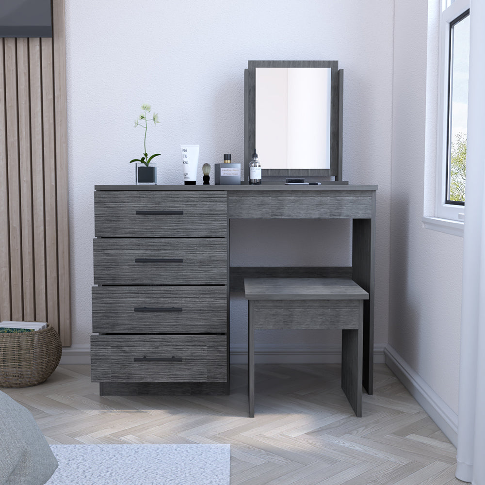 Makeup Dressing Table Roxx, Bedroom, Smokey Oak