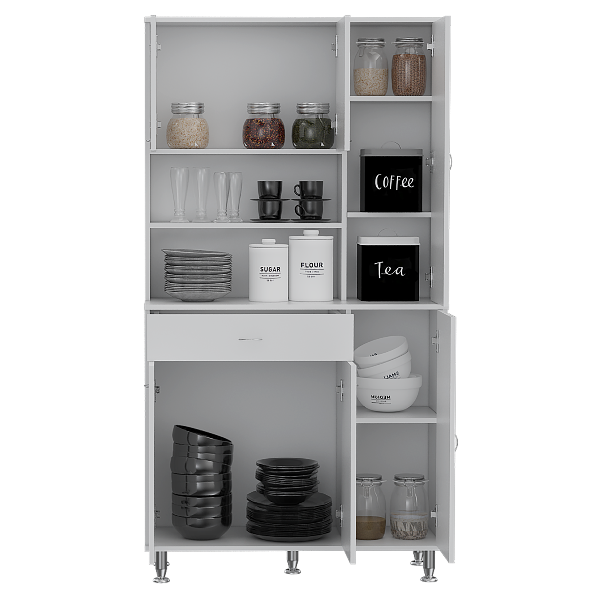 Kitchen Pantry Piacenza, Kitchen, White