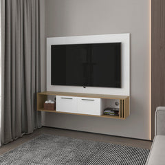 Louisburg Entertainment Center, White/Macadamia