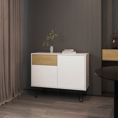 Platea Sideboard, Living Room,  White/Macadamia