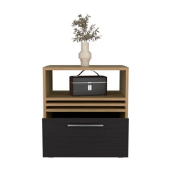Baldwin City Nightstand, Bedroom, Light Oak/Black
