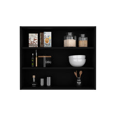 Meeker Wall Cabinet, Kitchen, Black
