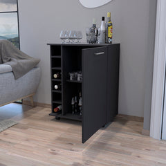 Bar Cart Cisco, Living Room, Black