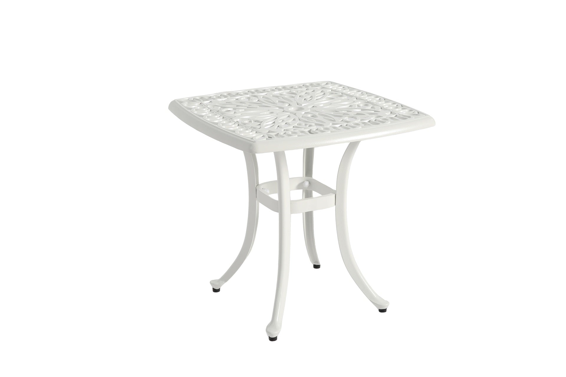 Bistro Set 3 Piece Rustproof Cast Aluminum Patio Furniture Sets 2 Chairs and 1 Round Table Outdoor, Garden, 
Patio, Balcony, white