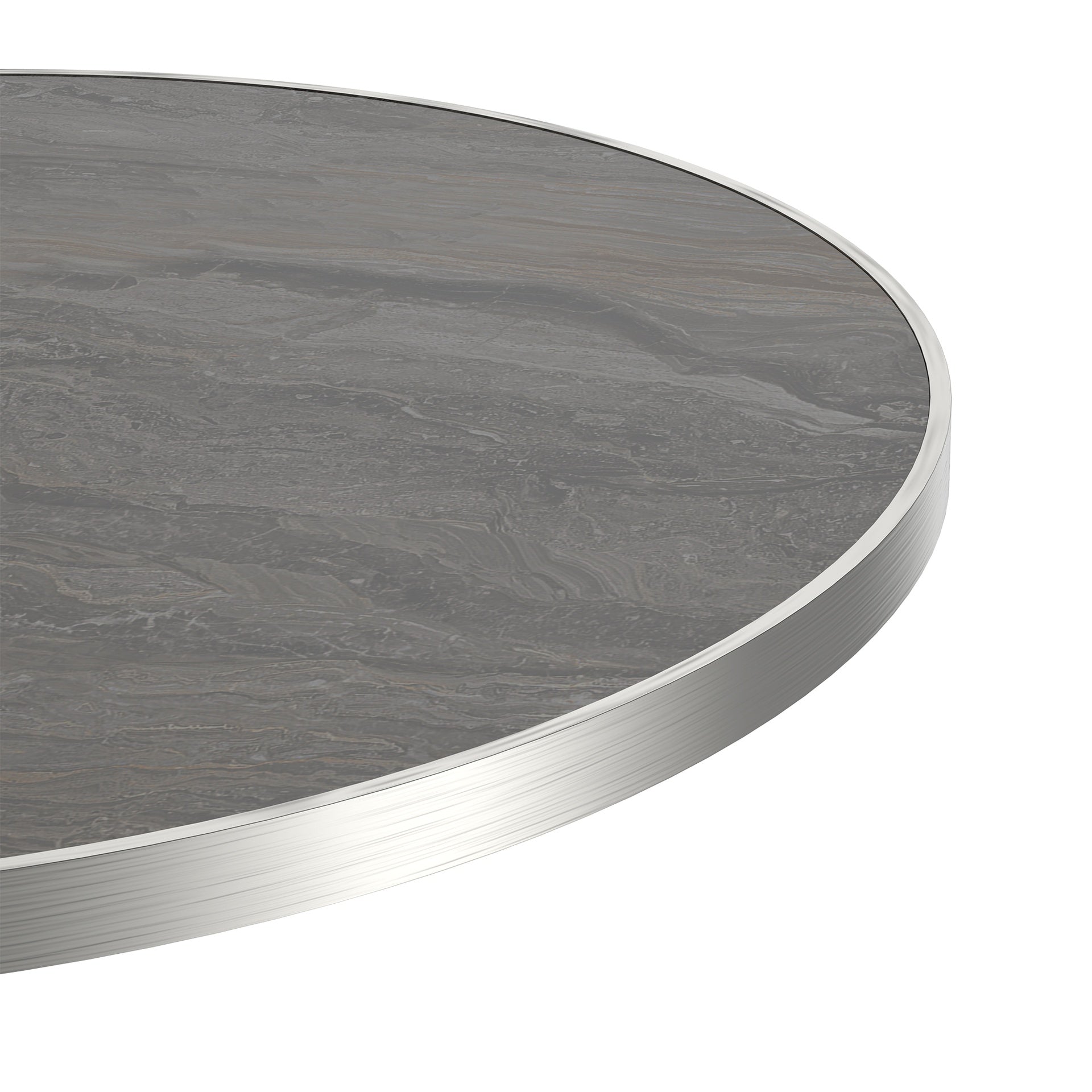 Round Modern Dinning Table 31.5 inches Bistro Table Tulip Table with Faux Marble top,Easy Assemble,Sturdy Metal Frame Diameter