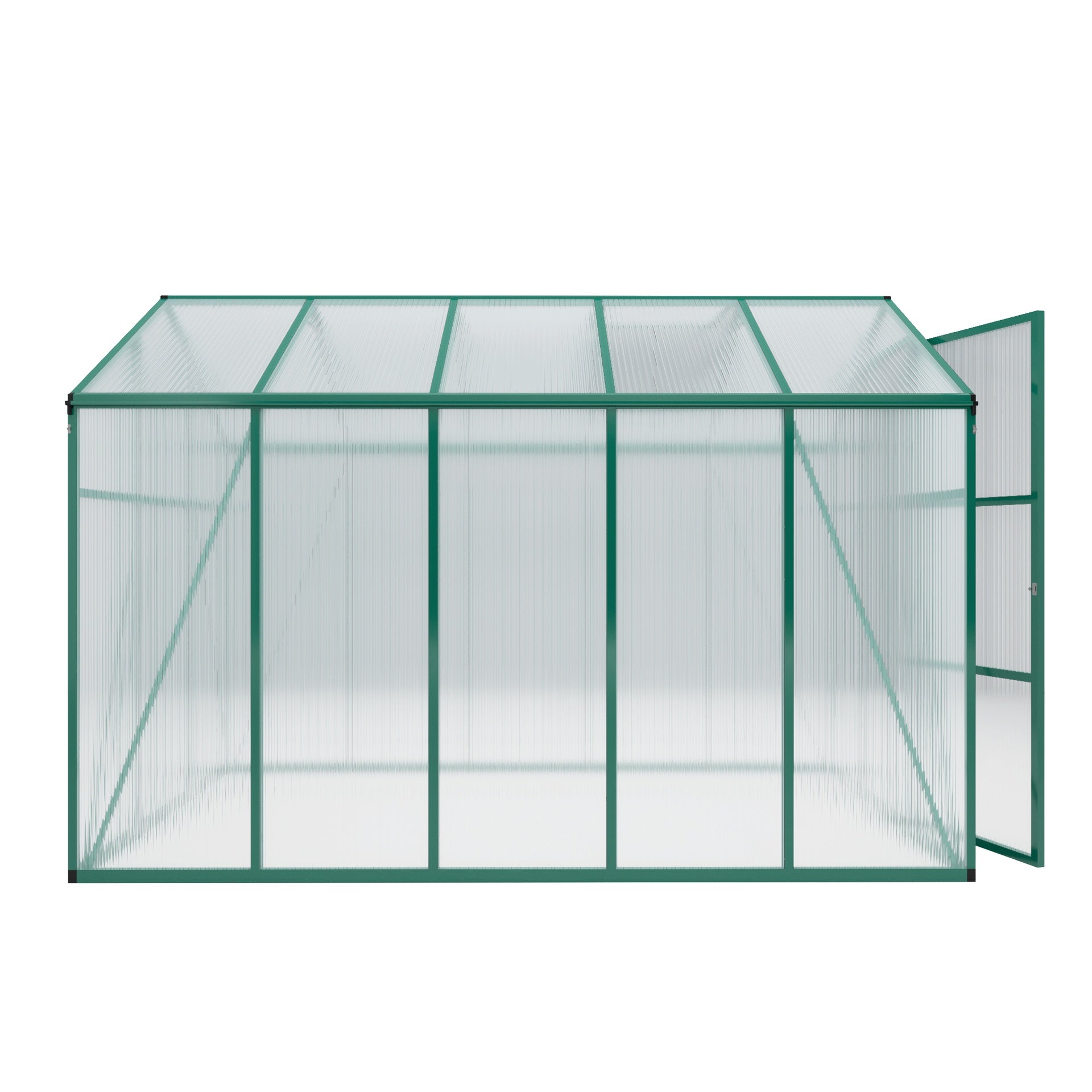 Newly marketed Gain height windproofaluminum greenhouse 6x10 FT Polycarbonate Greenhouse Raised Base and Anchor Aluminum Heavy Duty Walk-in Greenhouses for Outdoor Backyard in All Season