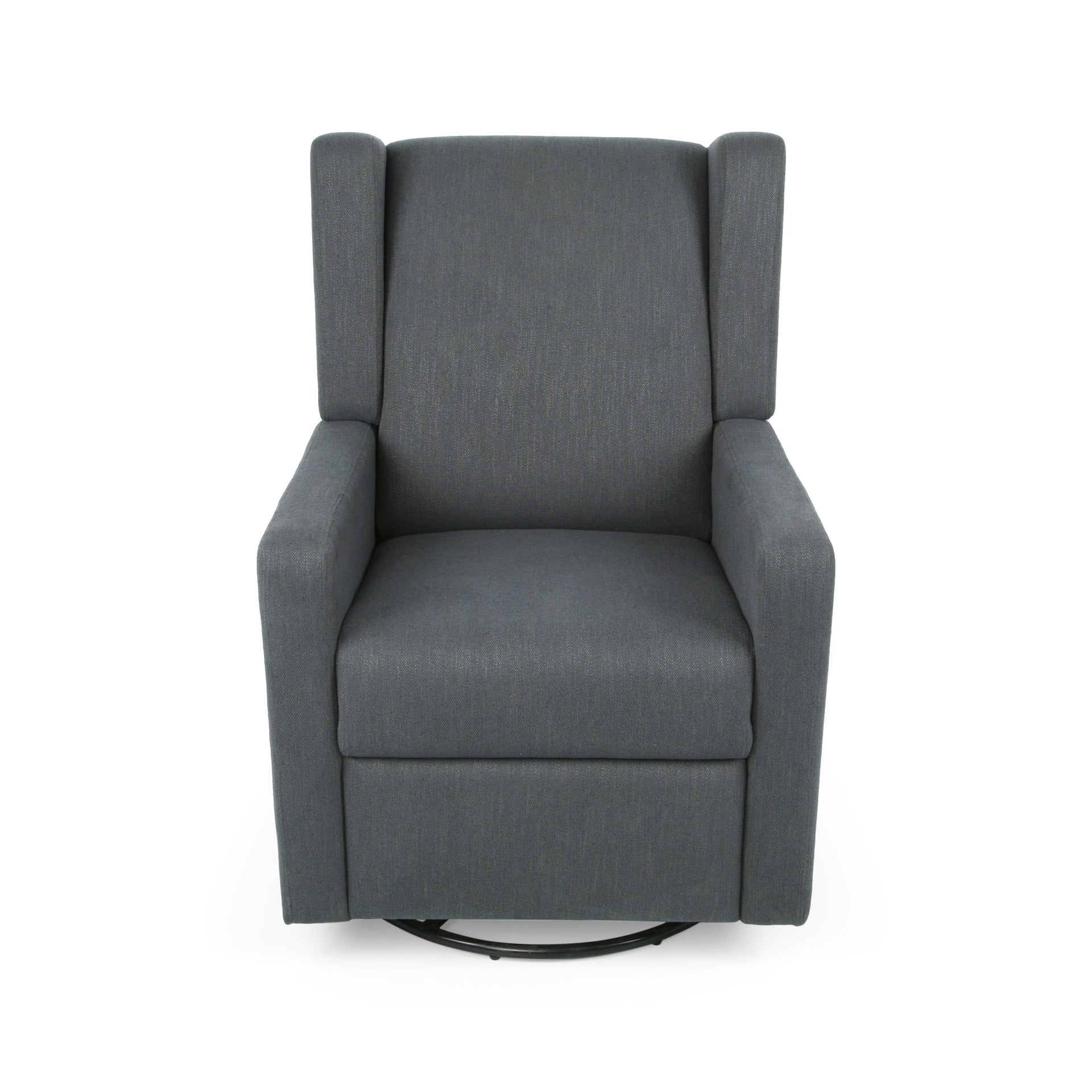 Swivel Recliner, Pushback Recliner Chair, for Small Spaces, Living Room, Bedroom, Nursery, RV