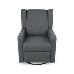 Swivel Recliner, Pushback Recliner Chair, for Small Spaces, Living Room, Bedroom, Nursery, RV