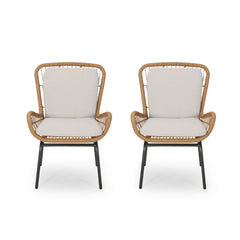 Mccaskill Patio Chair with Cushions (Set of 2)