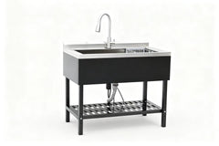 Stainless Steel Utility Sink, Freestanding Sink 1