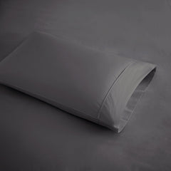 4-Piece Cal King Cooling Cotton Blend Sheet Set, Charcoal