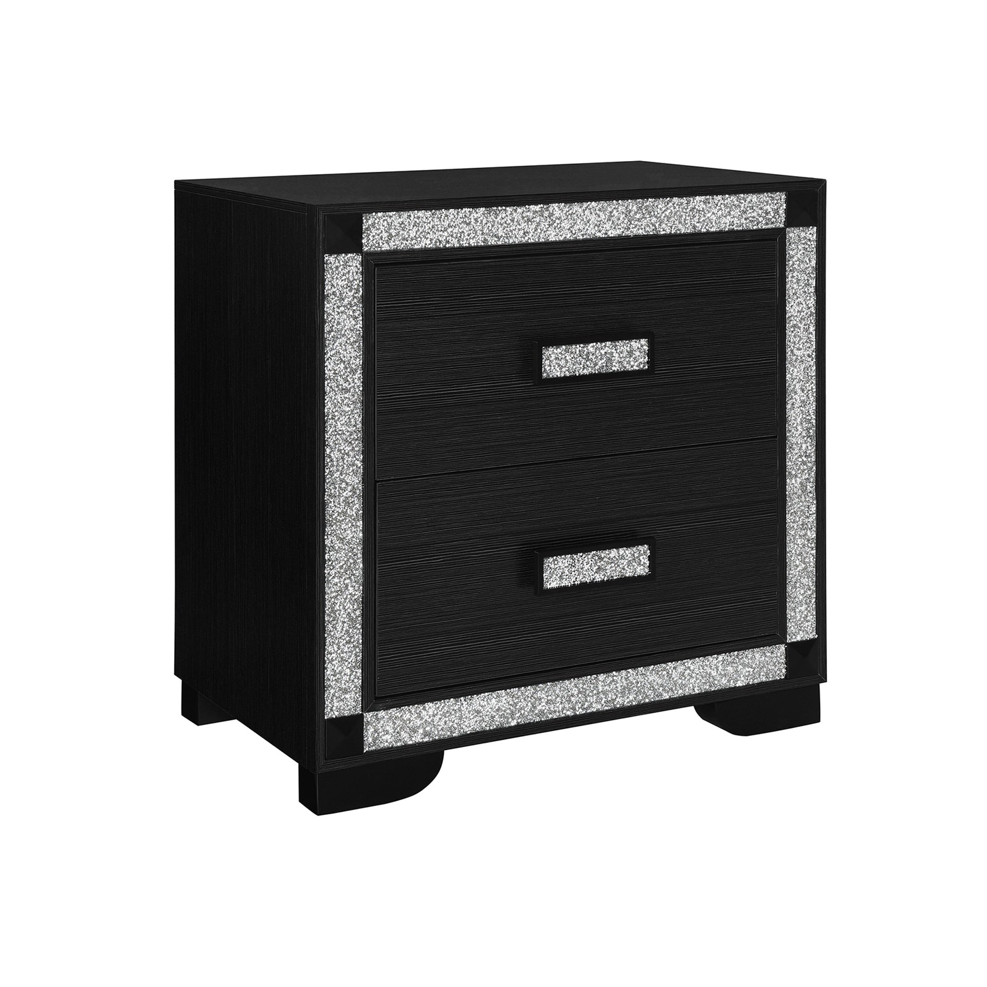 Soulmarie Charcoal Nightstand