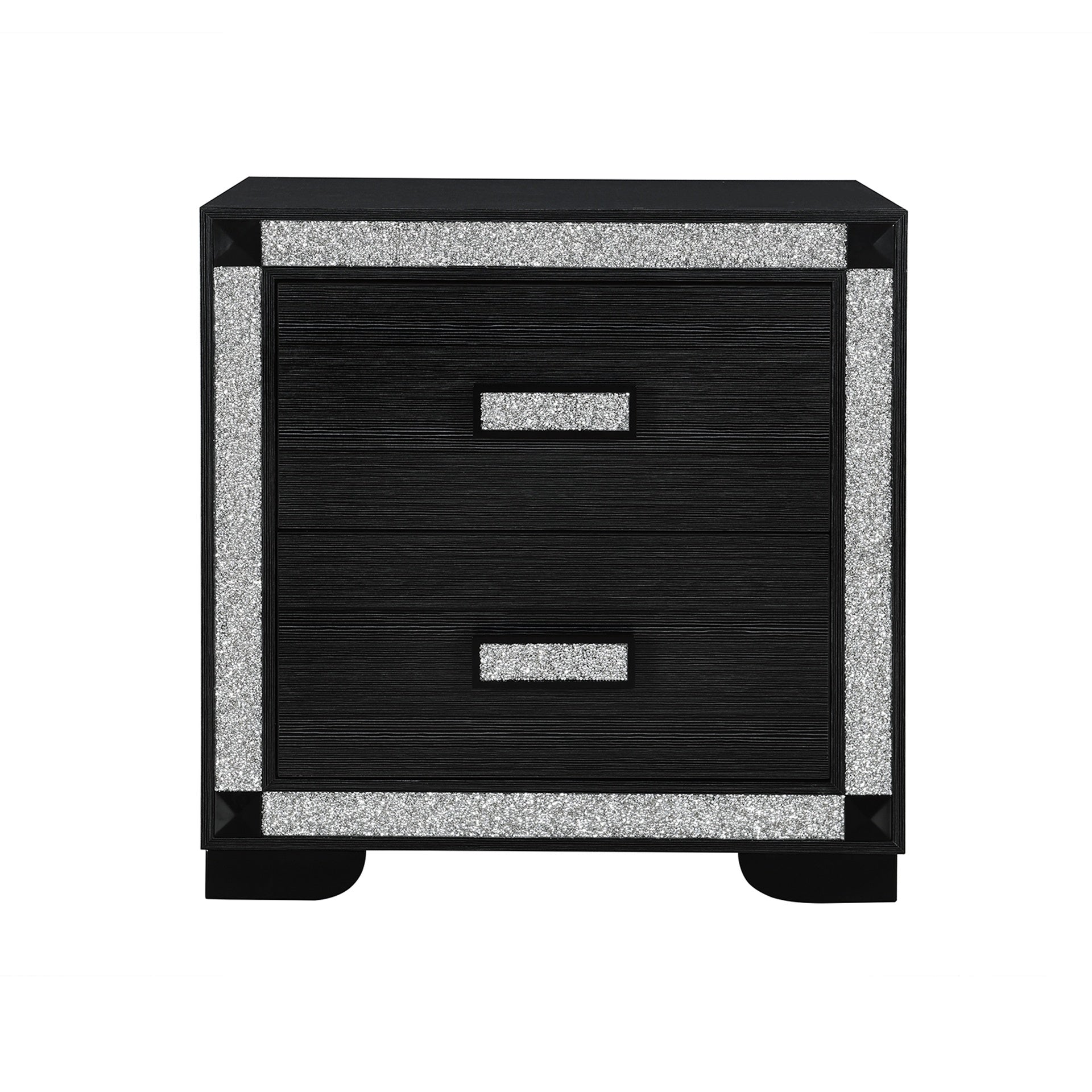 Soulmarie Charcoal Nightstand with Cooler and Speaker