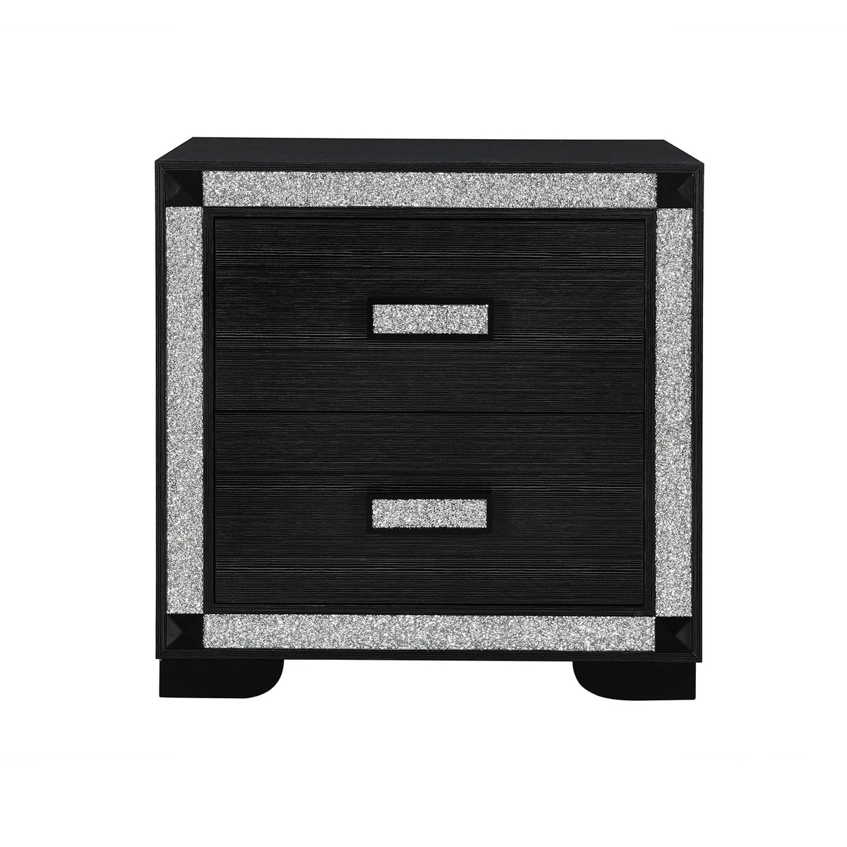Soulmarie Charcoal Nightstand with Cooler and Speaker