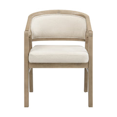 Wooden Frame Dining Chair with upholstere back,Frame color Light Ash,set of 2