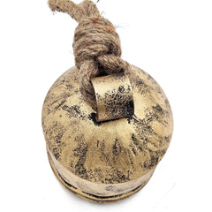 D4.5x6.1" Iron Hanging Bell, Decorative Hanging Ornaments for Holiday Party Decorations, Set of 4