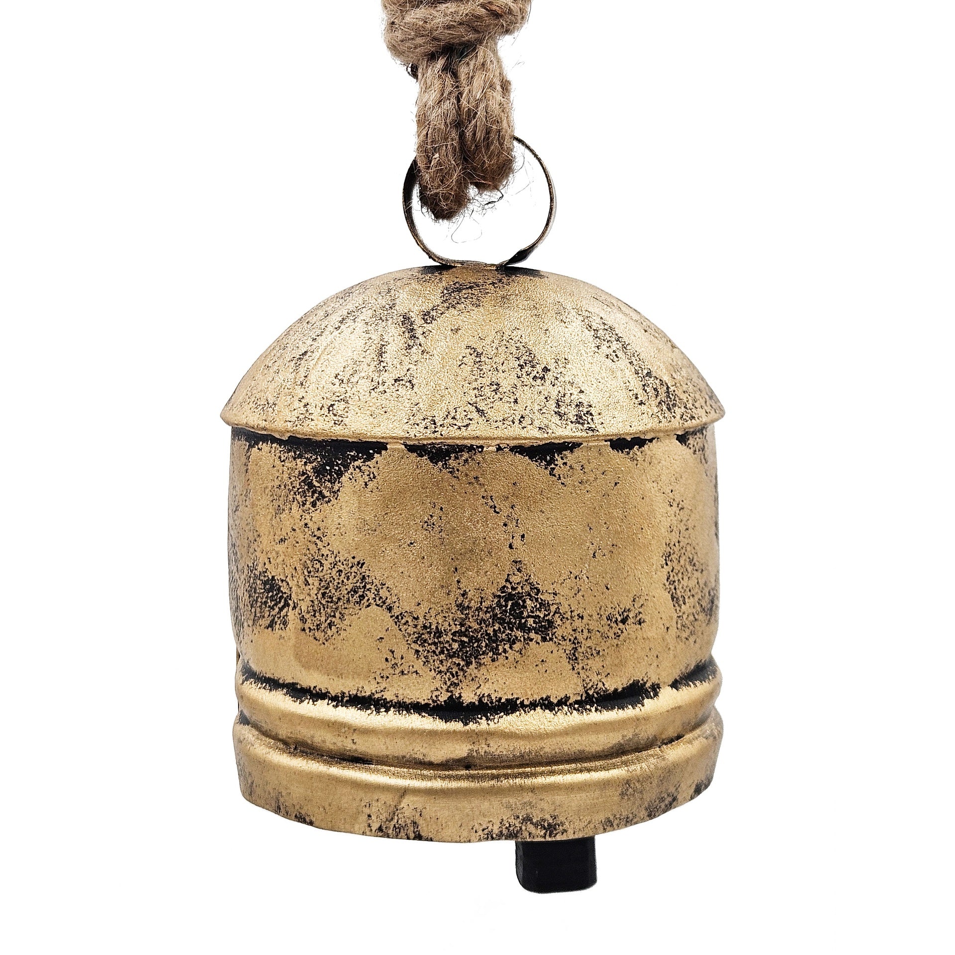 D4.5x6.1" Iron Hanging Bell, Decorative Hanging Ornaments for Holiday Party Decorations, Set of 4