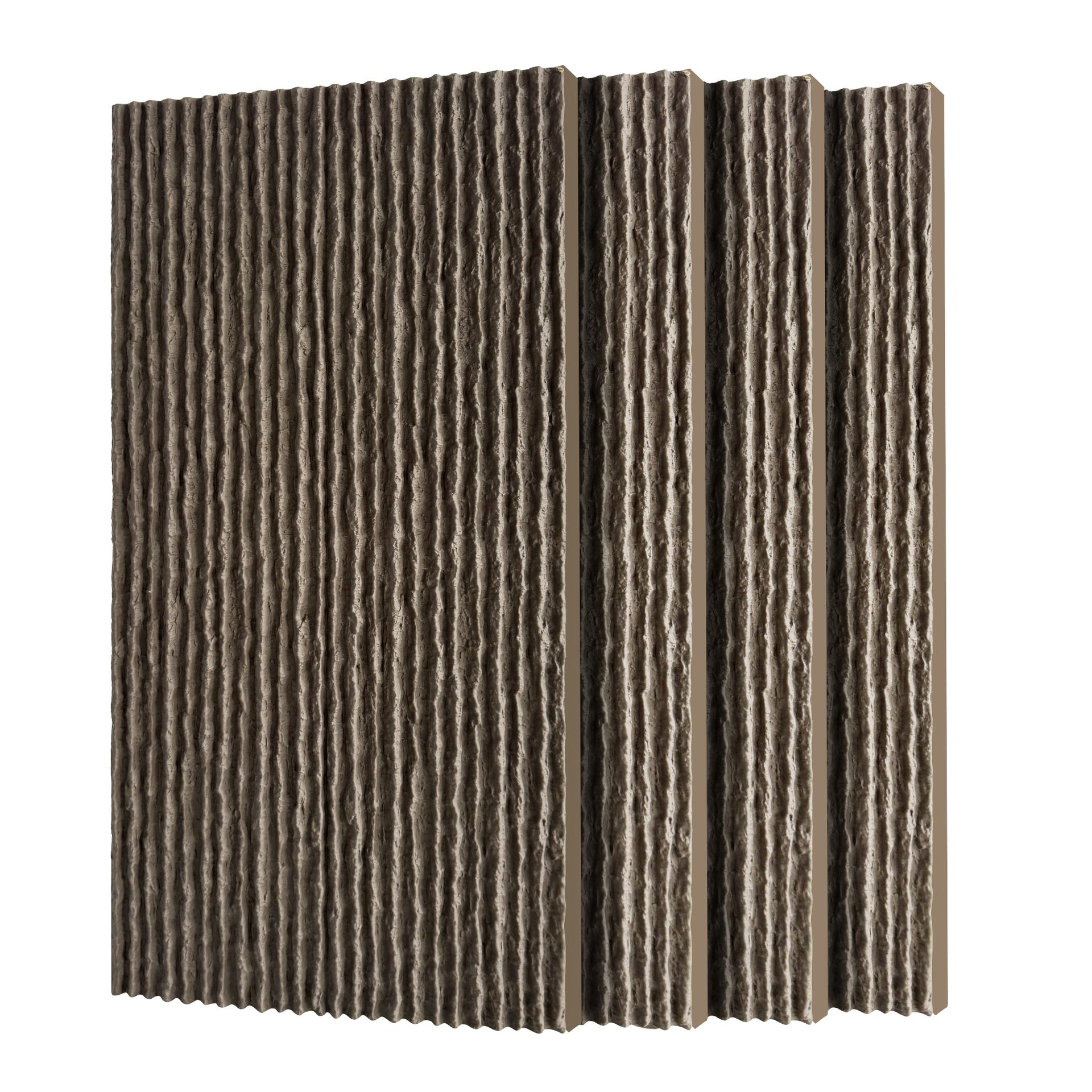 3D Faux Stone Wall Panels, 4 PCS PU Wainscoting Panel for Interior Wall Decor, Flame-resistant & Lightweight & Waterproof,for TV Wall, Office, Living Room, 47.24" × 23.62"(Flowing Stone)(Carbon Black)